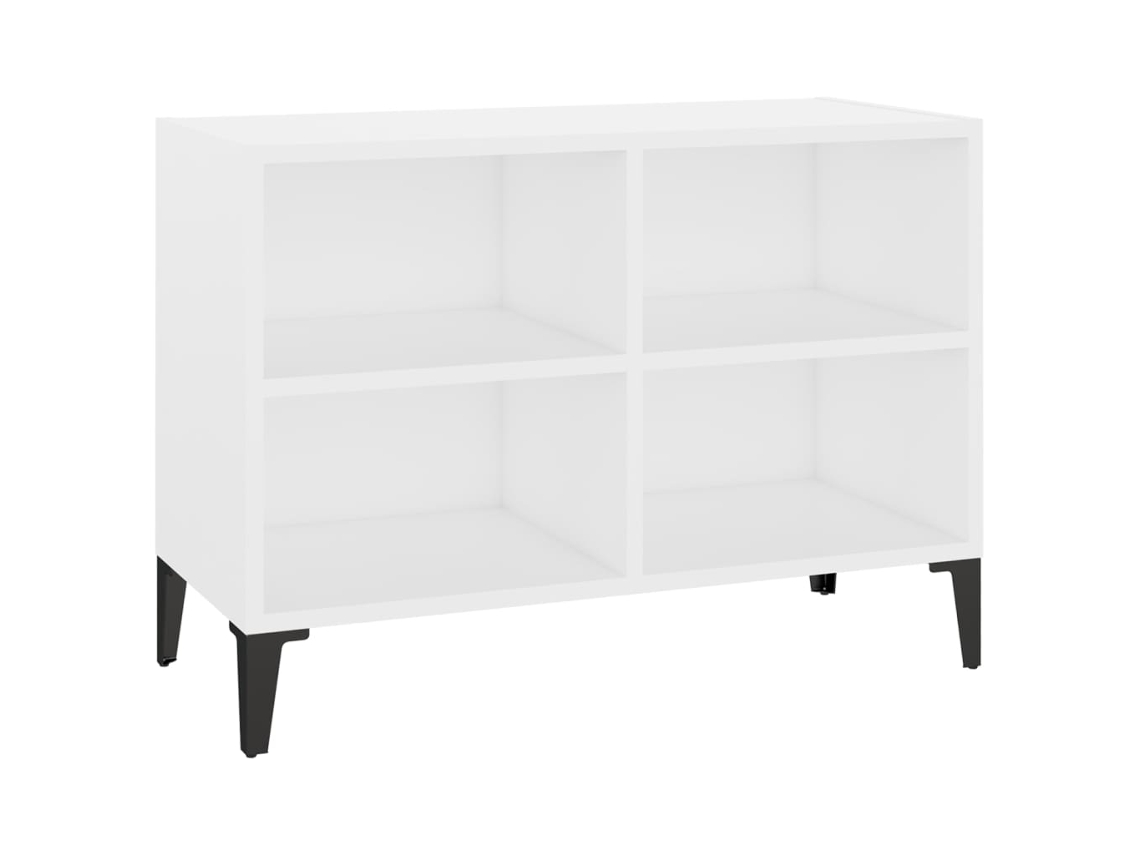 Móvel para TV com pés de metal 69,5x30x50 cm Branco MAISON EXCLUSIVE