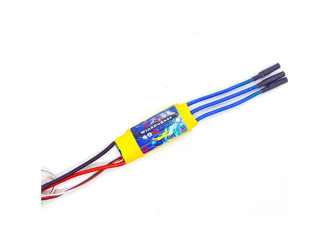 Controlador de Velocidade Eletrónico Brushless Md hobby 40a 2 4s com Bec 5v/3a e Conector Xt60 para Aeromodelos. MDUG (esc)