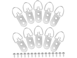 Conjunto De 30 Ganchos Tipo D Para Molduras Com Parafusos, Suporte Resistente Para Pendurar Quadros Gokoco