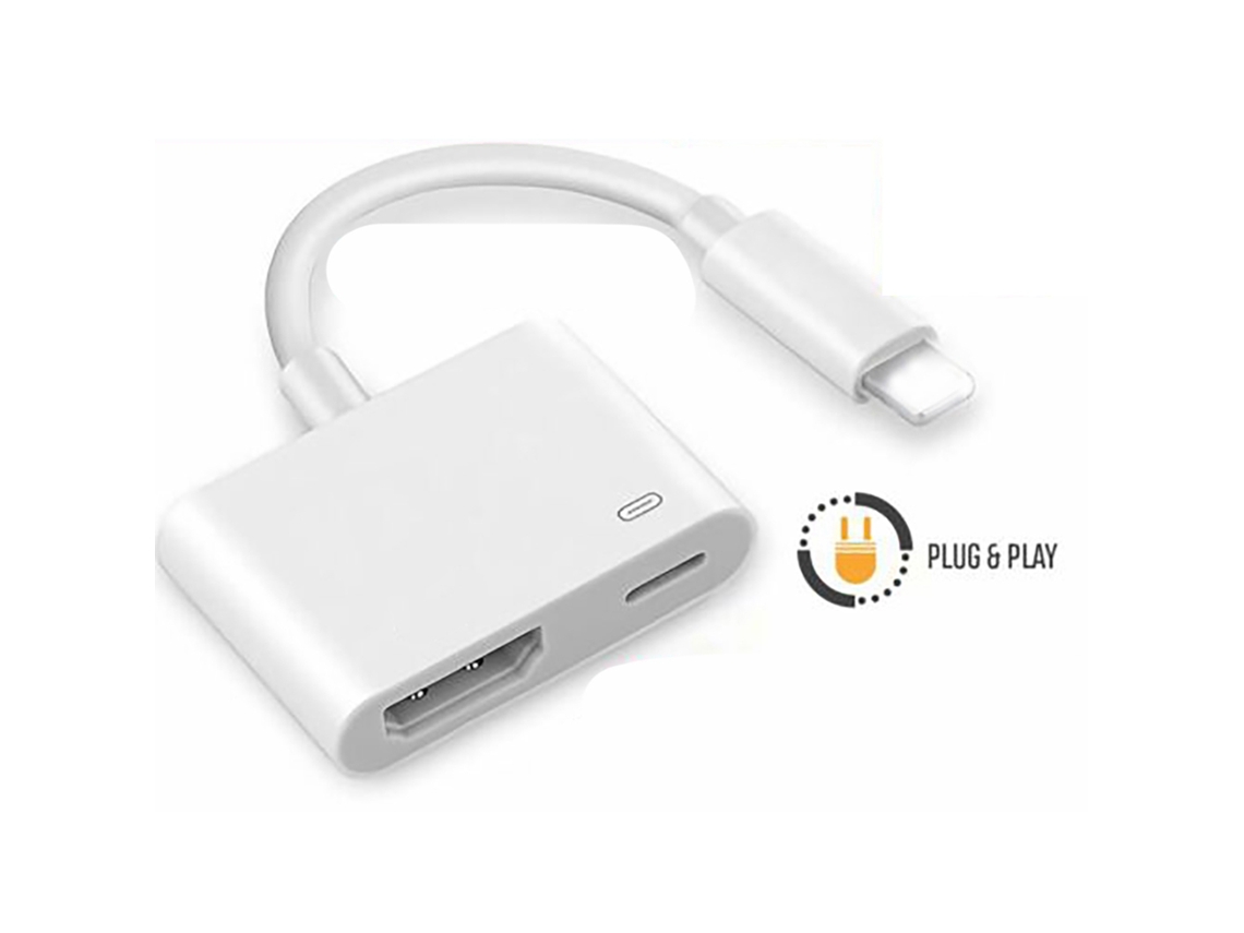 Adaptador 8pin Para Hdmi 1080p Fácil Instalação