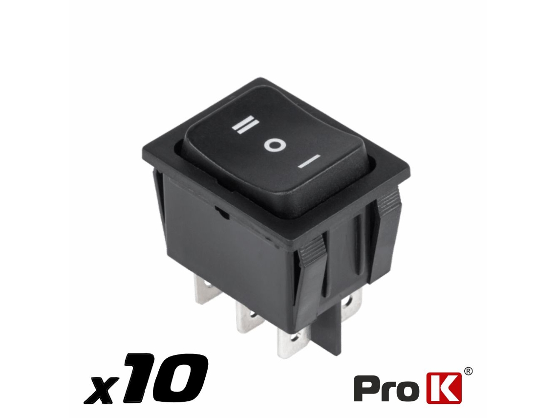 Interruptor Basculante 15a 250v Dp3t Off (on) PRO K (on)