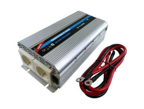 Htc Voltage Converter 12/220 V 1000 W Com 2 Tomadas De Alimentação Htc Equipement