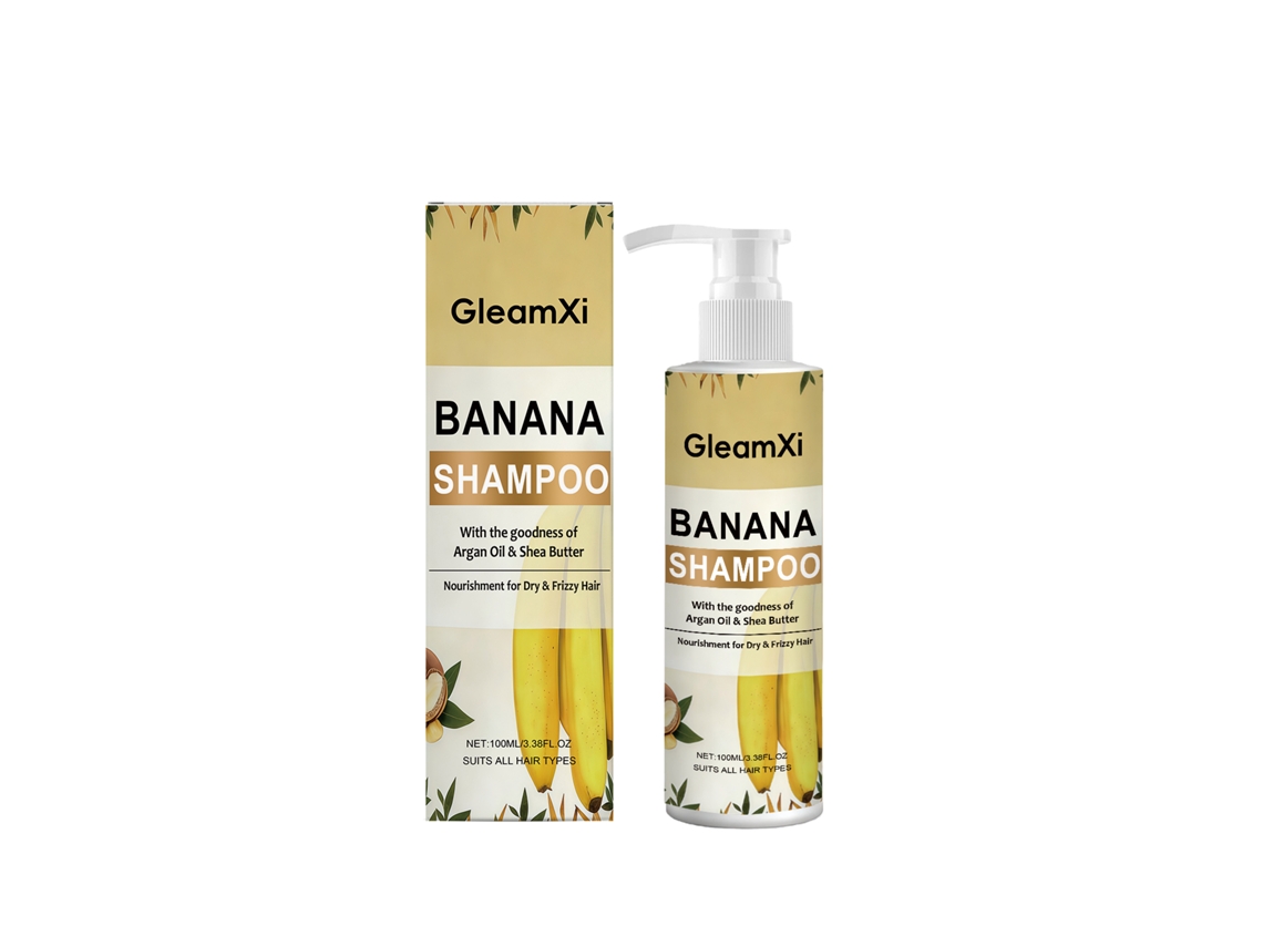 Shampoo Nutritivo Banana para Cabelos Nutridos e Saudáveis LAXISCREED