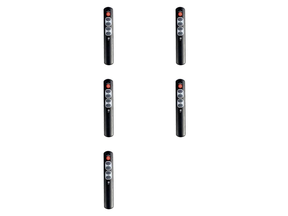 Controle Remoto Inteligente 5x Com Aprendizagem, 6 Botões Grandes Para Tv, Decodificador, Dvd E Videocassete._glo
