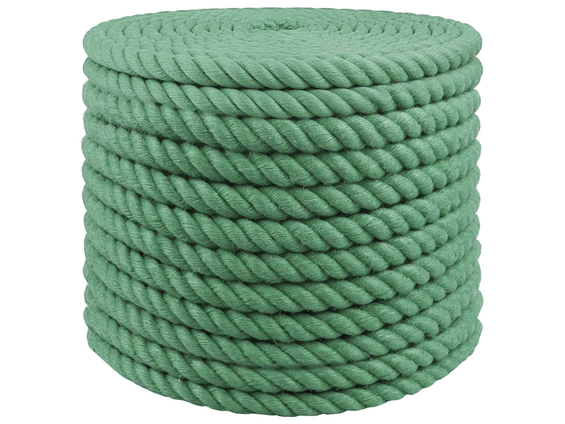 Vidaxl Corda De Juta 20 Mm Verde 100% Juta Tossa