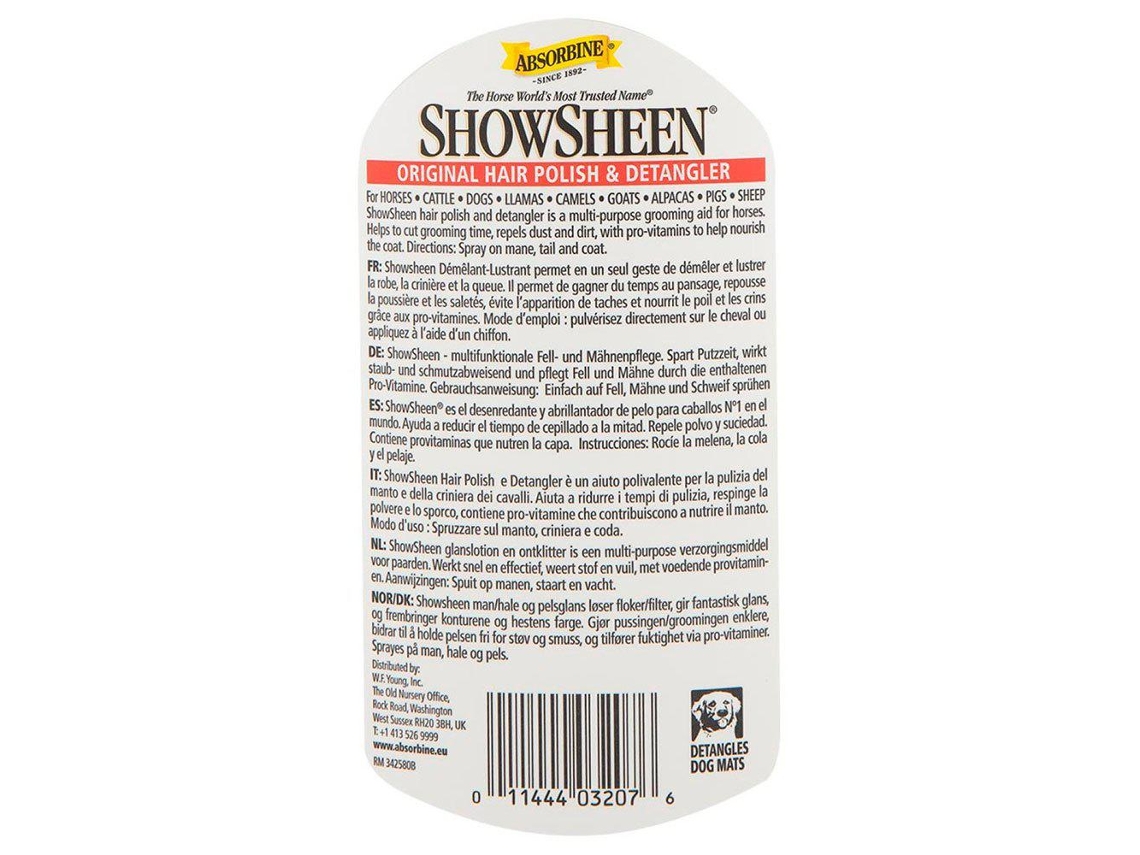 Absorbine Spray Anti-Emaranhamento Showsheen 950Ml