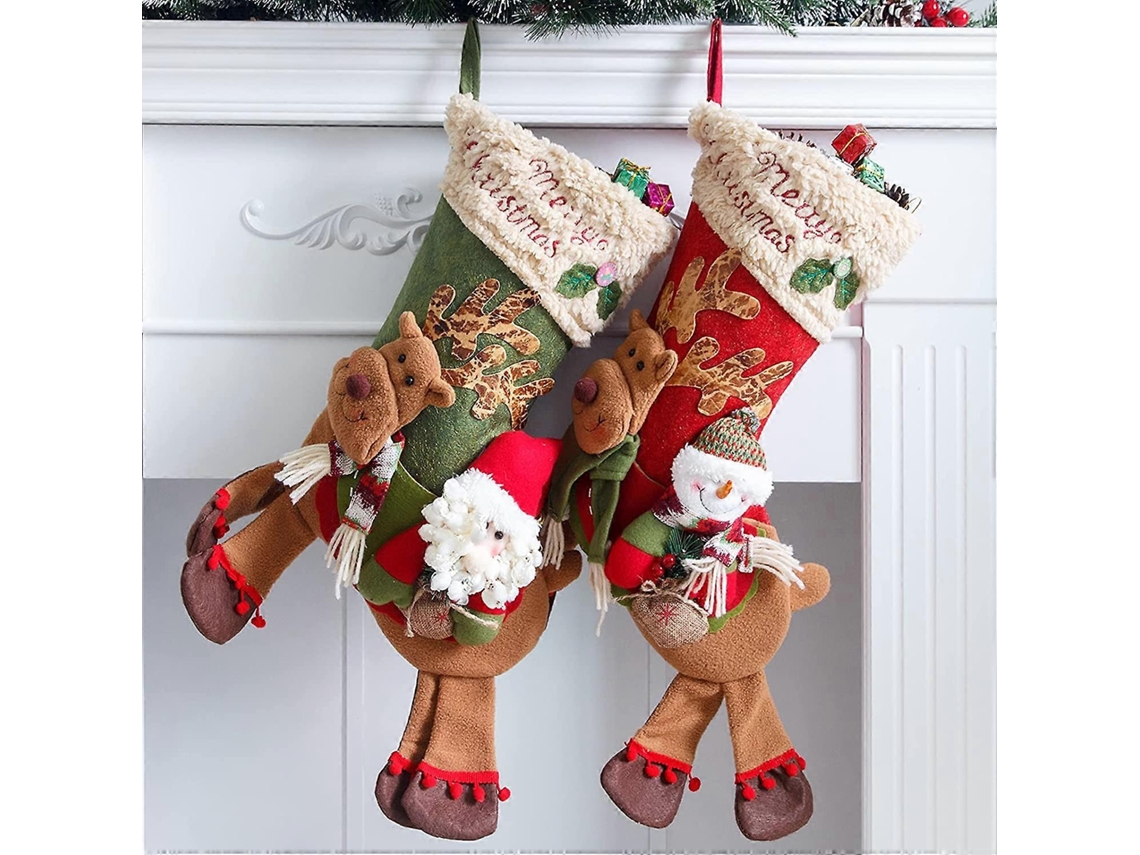 Pacote Com 2 Meias De Natal Olysi Shop