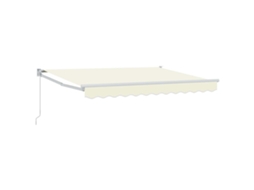 Conjunto 1 Toldo Externo Vidaxl Creme Poliéster (3 X 2 M)