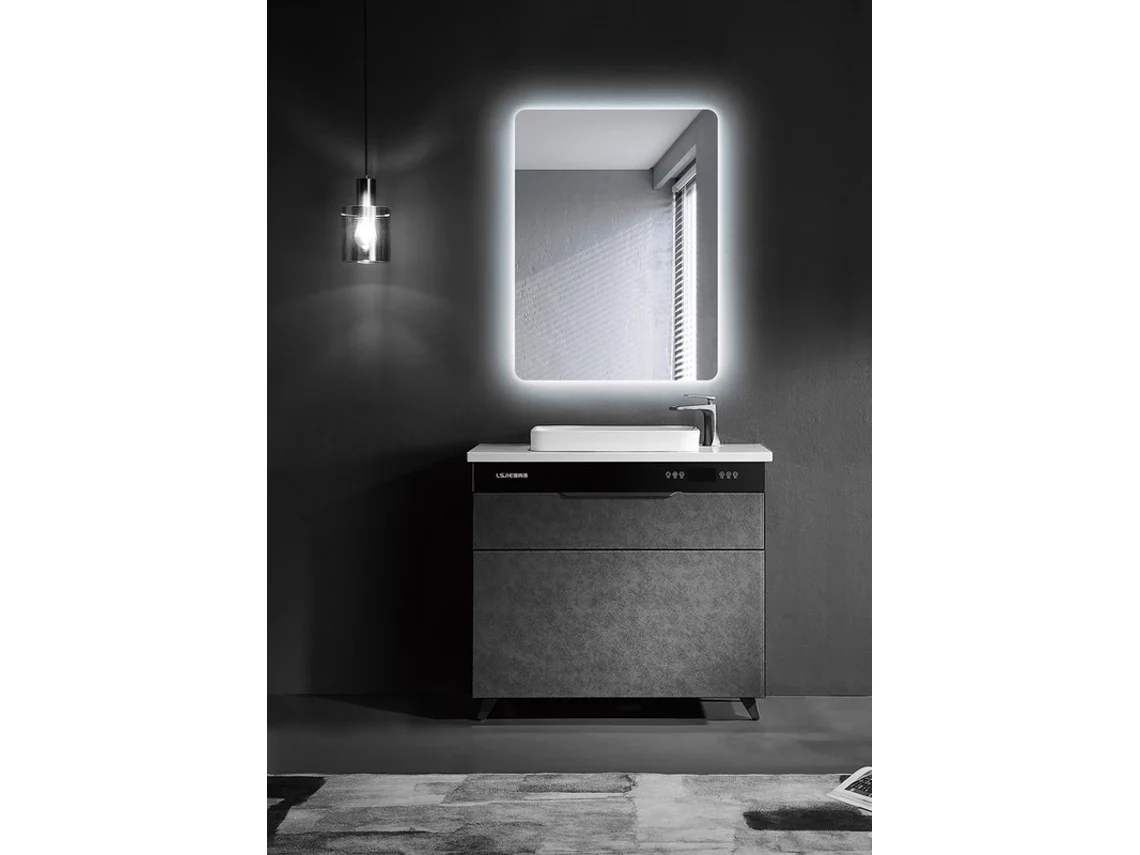 Espelhos com Luz Led com Bordas Arredondadas Luz Fria Retroiluminada 100X80 MICE COLLECTION