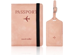 Porta-passaporte Wxsp, Capa Para Passaporte Em Couro Pu Com Bloqueio Rfid, Carteira De Viagem, Organizador De Carteira Para Homens E Mulheres(rosa)