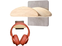 Suporte De Parede Para Fones Ouvido, Estável E Compacto, Feito De Aço Inoxidável E Madeira Maciça, Ideal Para Exibir