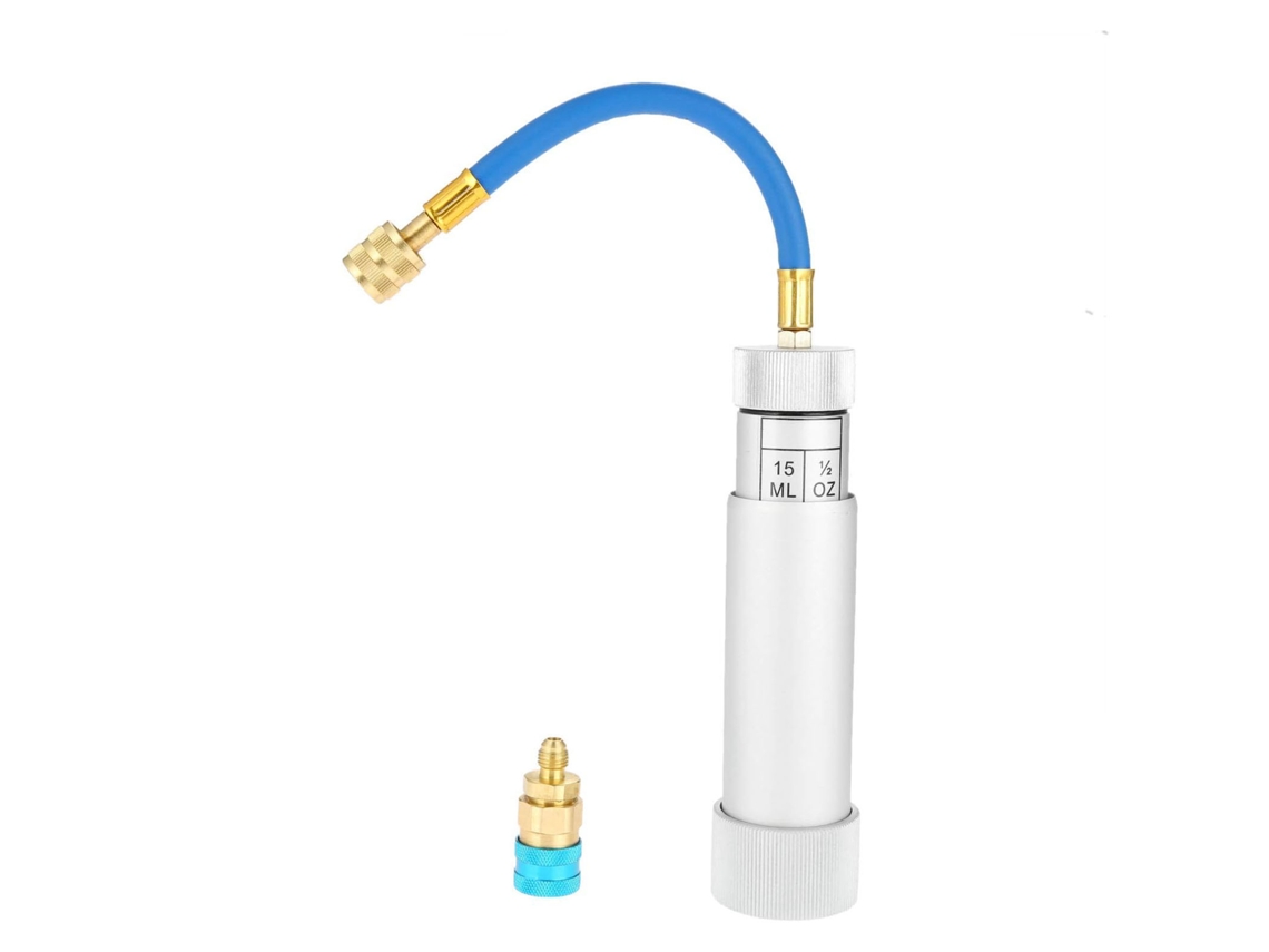 Injetor De Óleo Refrigerante Com Conector 1/4 Polegada Sae 2oz Para R134a R410a R22 R12 Ferramenta De Injeção De Óleo Acessórios De Carro