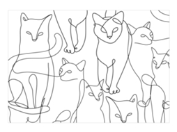 Papel de Parede ARTGEIST Cat Habits - Second Variant (100x70)