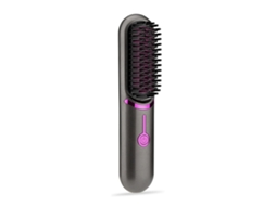 2026 peine Alisador de Cabelo Recarregável Usb Alisamento e Volume Peine Alisador Cerâmico para Viagem Aquecimento Rápido Ferramenta de Estilo