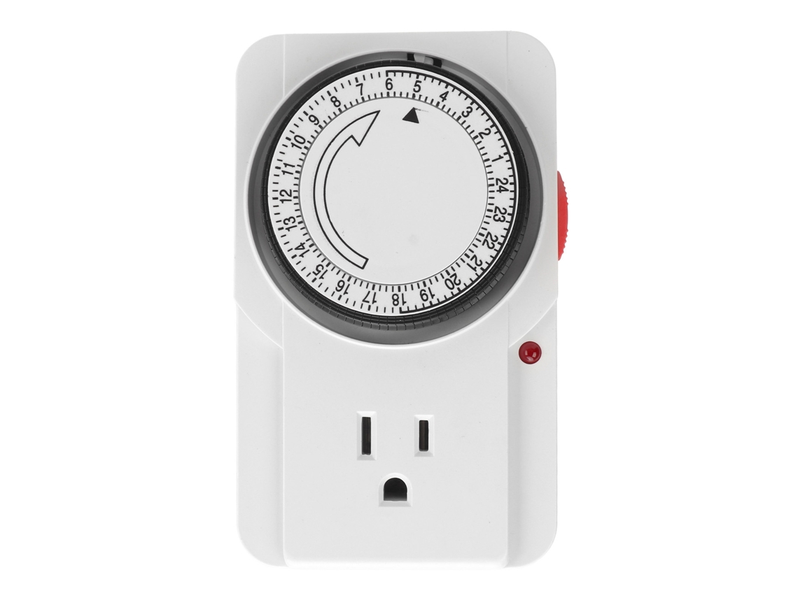 Temporizador Mecânico de Tomada 24 Horas com Indicador de Luz | S/MARCA