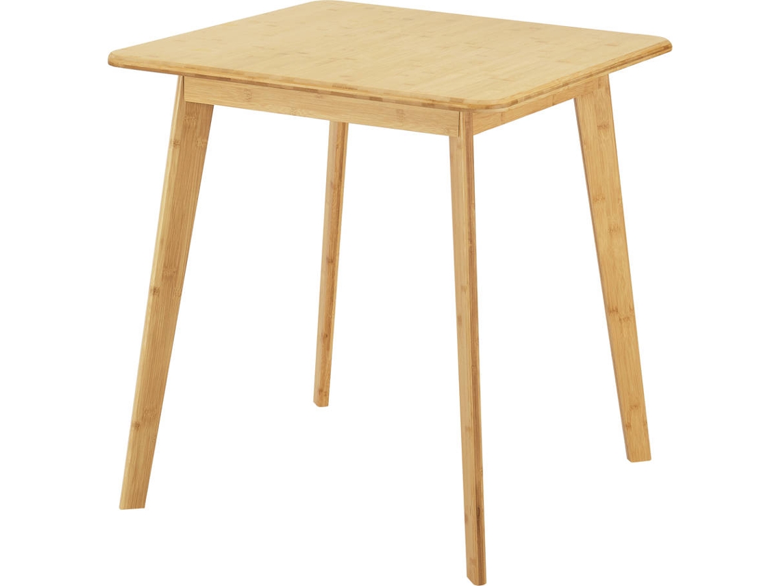 Mesa de Apoio [EN.CASA] Närpes (Bambu - 75 x 70 x 70 cm - Castanho)
