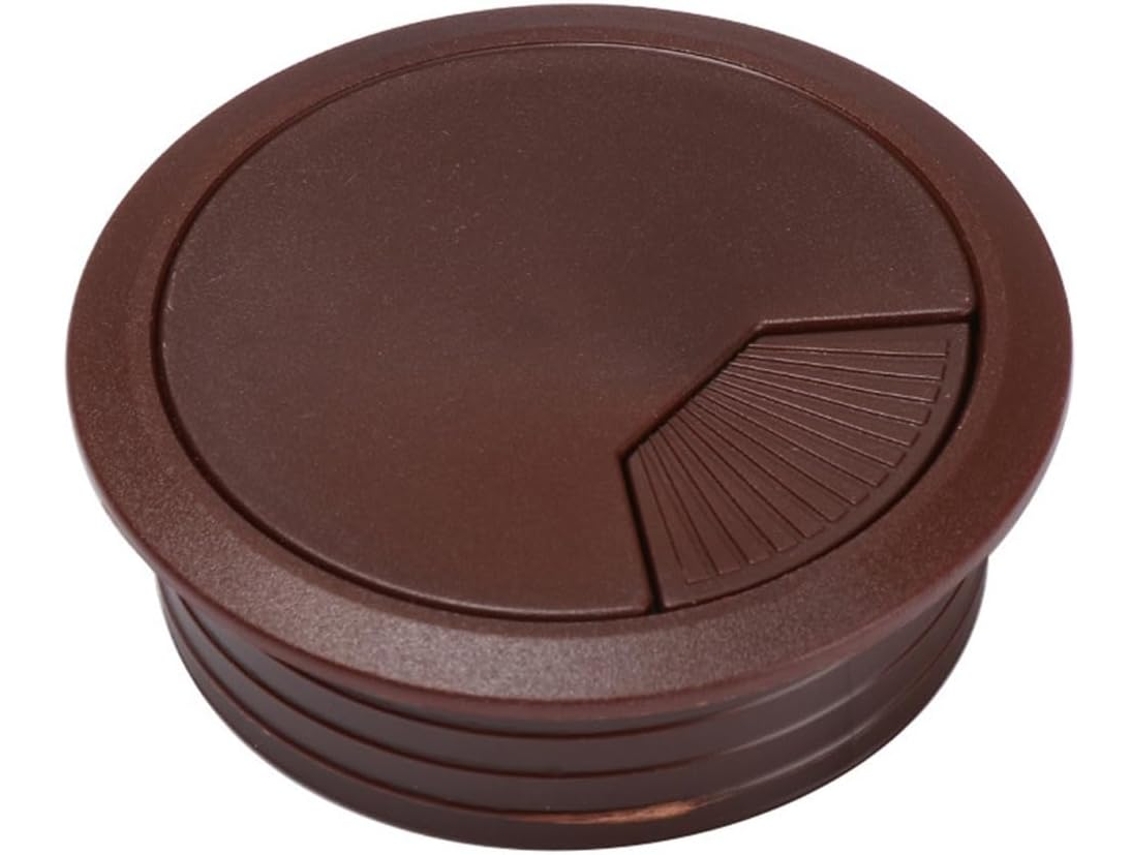 Passa-cabos redondos de plástico 60 mm E 80 para mesa, organizador