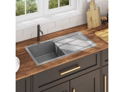 Vidaxl Lava-louça De Cozinha Artesanal Aço Inoxidável