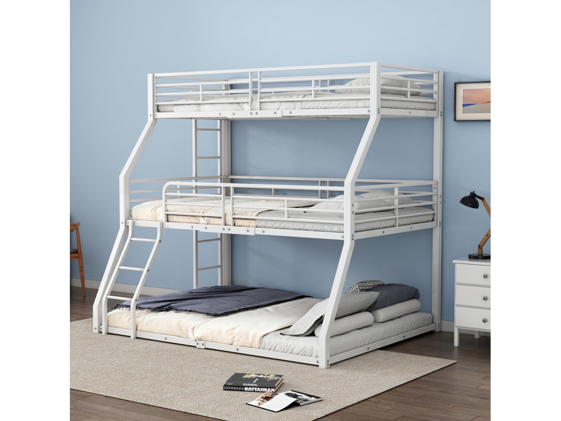 Beliche Triplo Metal 90x200 + 120x200 + 140x200 Branco