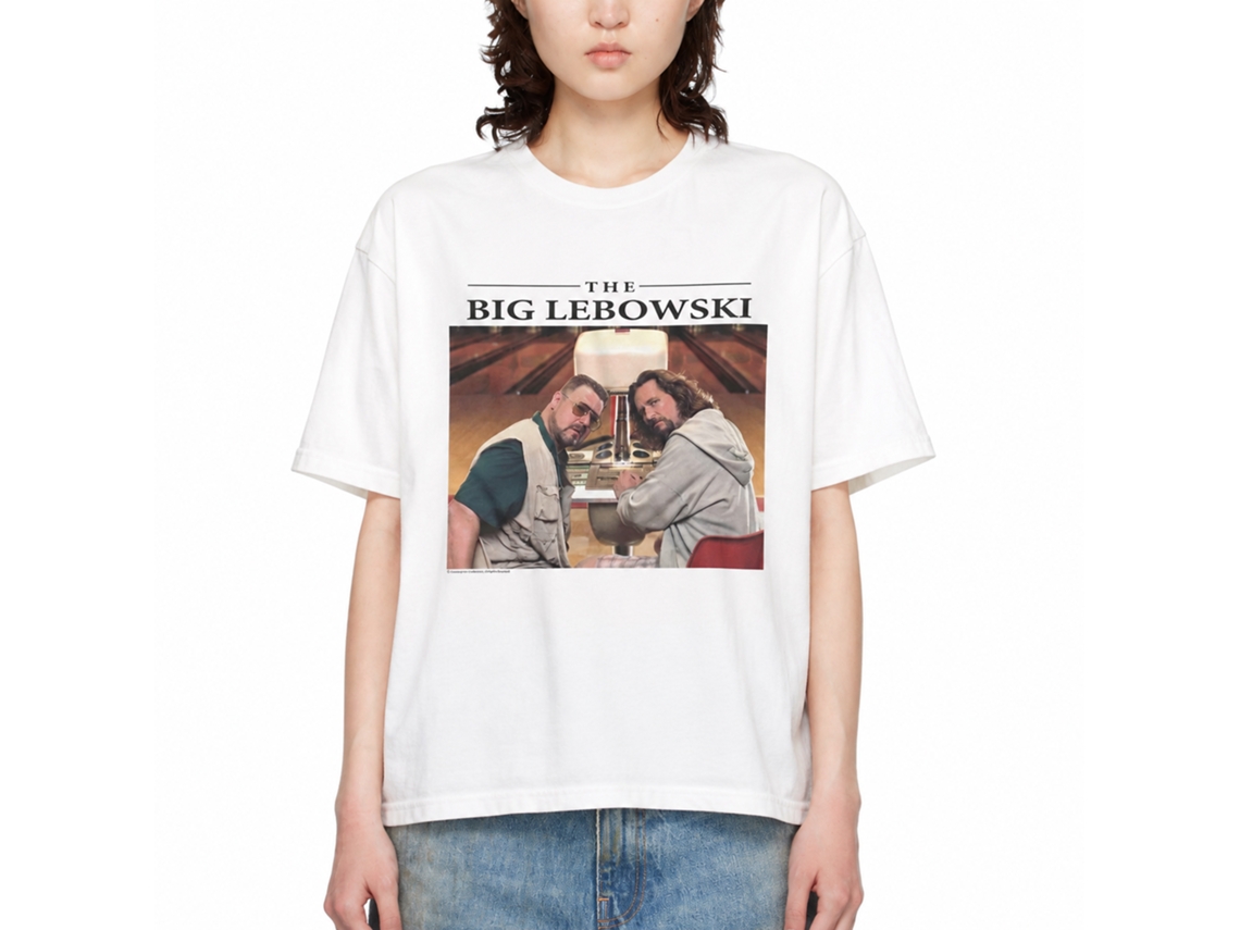 Rockinstone The Big Lebowski Simple Dudes White Adult T-shirt Size:s