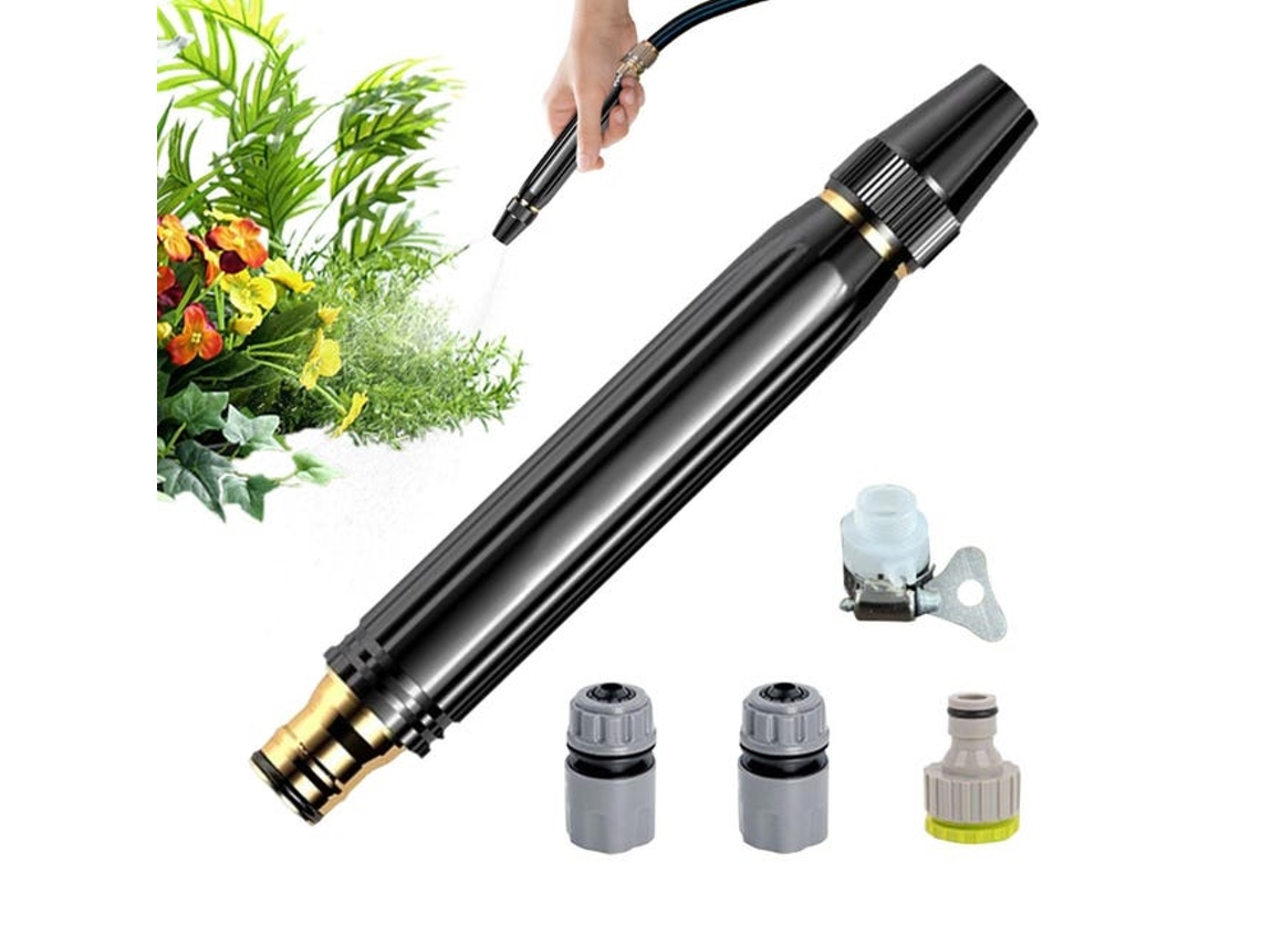 Bocal De Irrigação De Alta Pressão, Acessório De Pulverização Manual Ajustável, Bocal Durável Para Mangueira De Jardim, Gramado, Quintal E Irrigação.