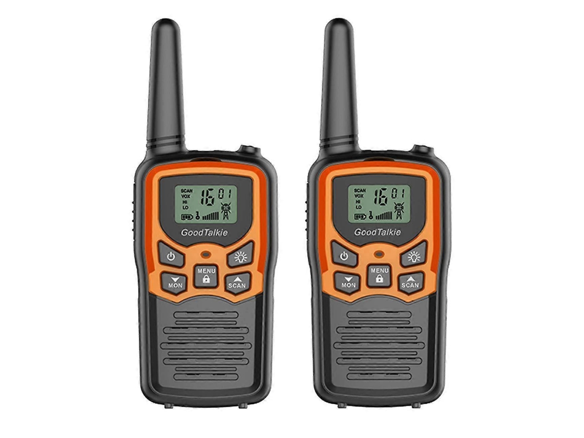 Walkie Talkies Para Crianças, Pacote Com 2 Walkie Talkies Frs Uhf, Walkie Talkie Portátil Brilvibera (laranja)