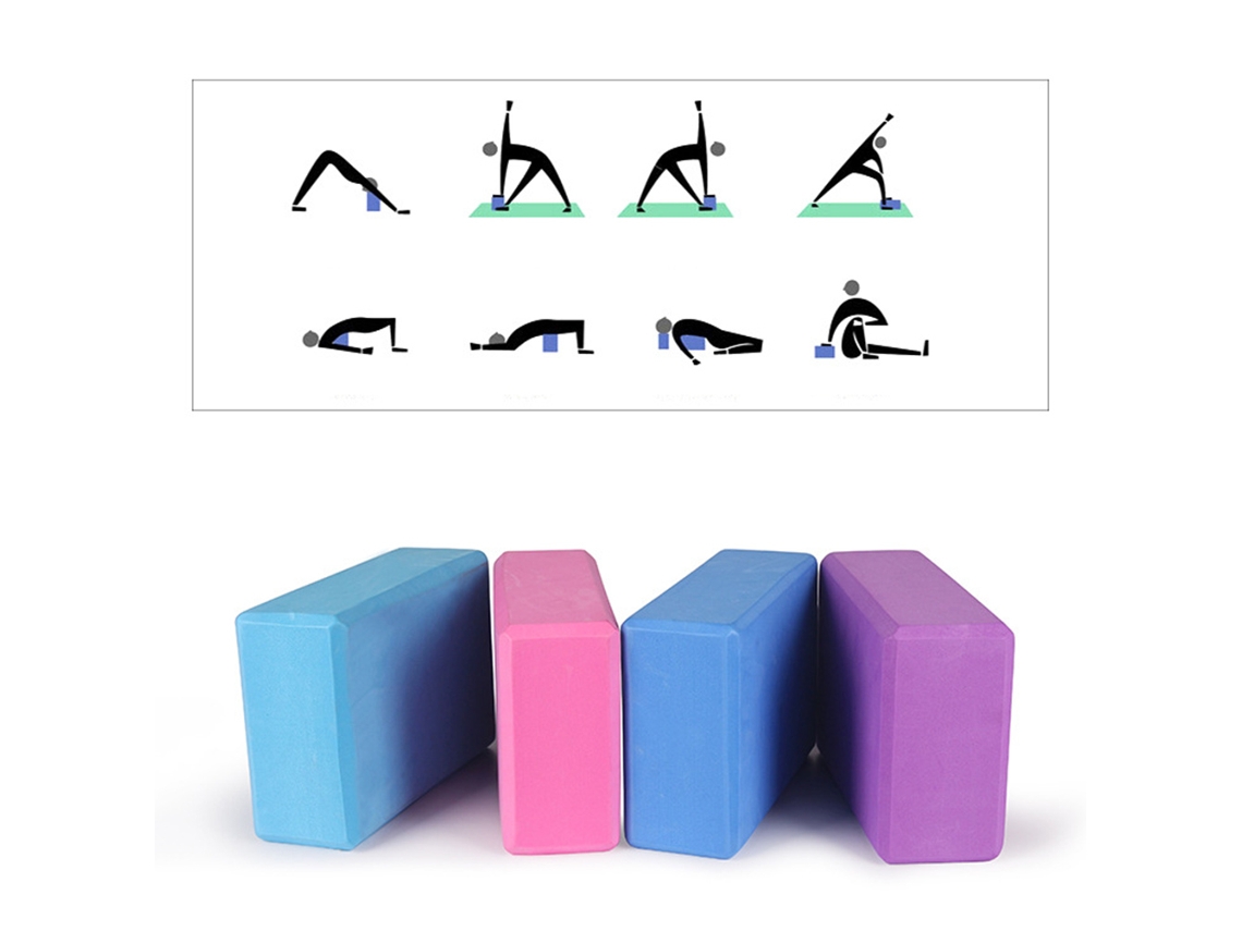 Bloco de yoga Business de EVA, 25 graus, leve, auxiliar para yoga e fitness