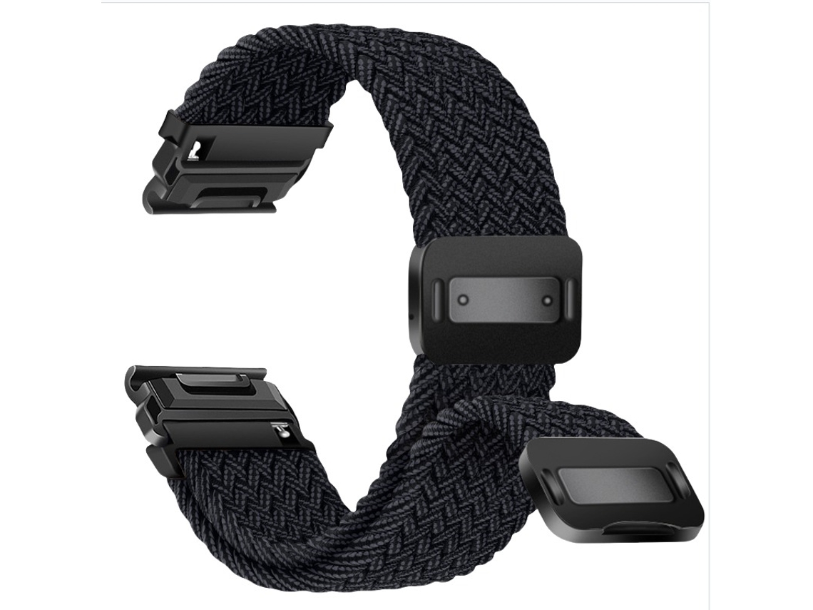 Bracelete Elástica Trançada De Nylon Com Fivela Magnética De Liberação Inf
