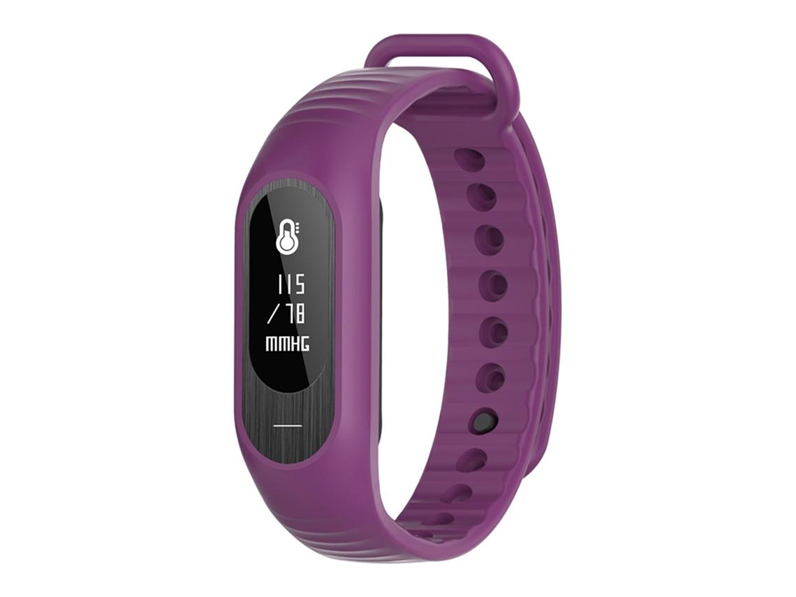 Mali pulseira Inteligente Bluetooth B15p com Rastreamento de Fitness À Prova D'água Ip67 Roxa
