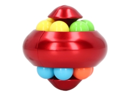 Primerox brinquedo de Quebra cabeça de Bola Giratória para Adultos e Adolescentes Alívio de Estresse Vermelho