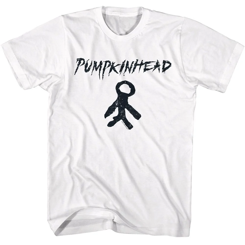 Rockinstone Pumpkinhead Movie Charm And Logo White Adult T-shirt Size:xl