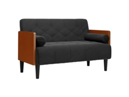 Loveseat Sofa, Loveseat Sofas Vidaxl Preto Veludo (n/a)
