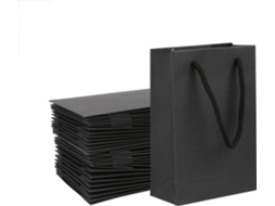 Sacolas De Papel Fosco, 25 Unidades Para Presente, Perfeitas Para Festas, Alças, Grossas E Resistentes, Reutilizáveis