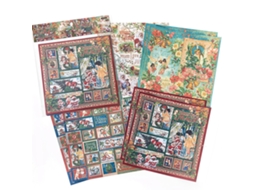Adesivos de Natal 8 Folhas Tema Natalino Decorativos Scrapbook Diy Papel Presente Festivo com S/MARCA