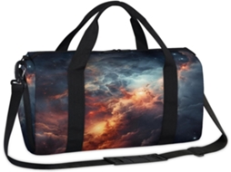 Bolsa Esportiva Colorida com Estampa de Galáxia Estrelada Tecido Poliéste 45x21x5x23cm Est Pa Design Du