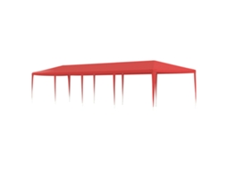 Vidaxl Tenda De Festa Vermelho 1200 X 300 X 255 Cm Pe E Aço