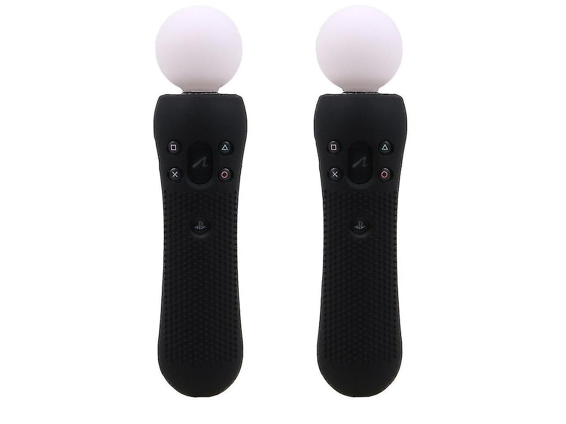 Ivyueen 2 Peças Protetor De Borracha De Silicone Antiderrapante Capa Protetora Compatível Com Controle De Movimento Playstation Ps Vr Move Preto Azul