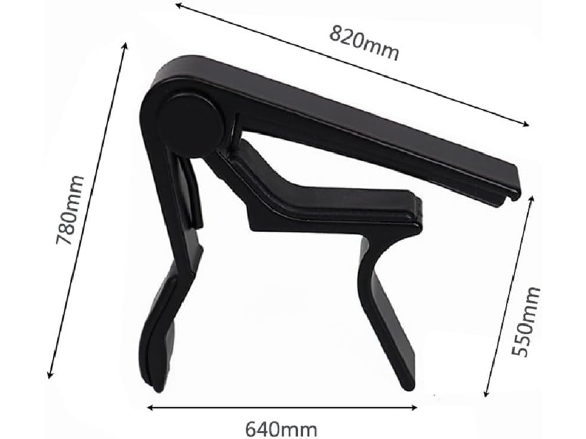Lurelia Capotraste Com Mola Aço Para Violão, Guitarra Elétrica, Ukulele Baixo E, Preto