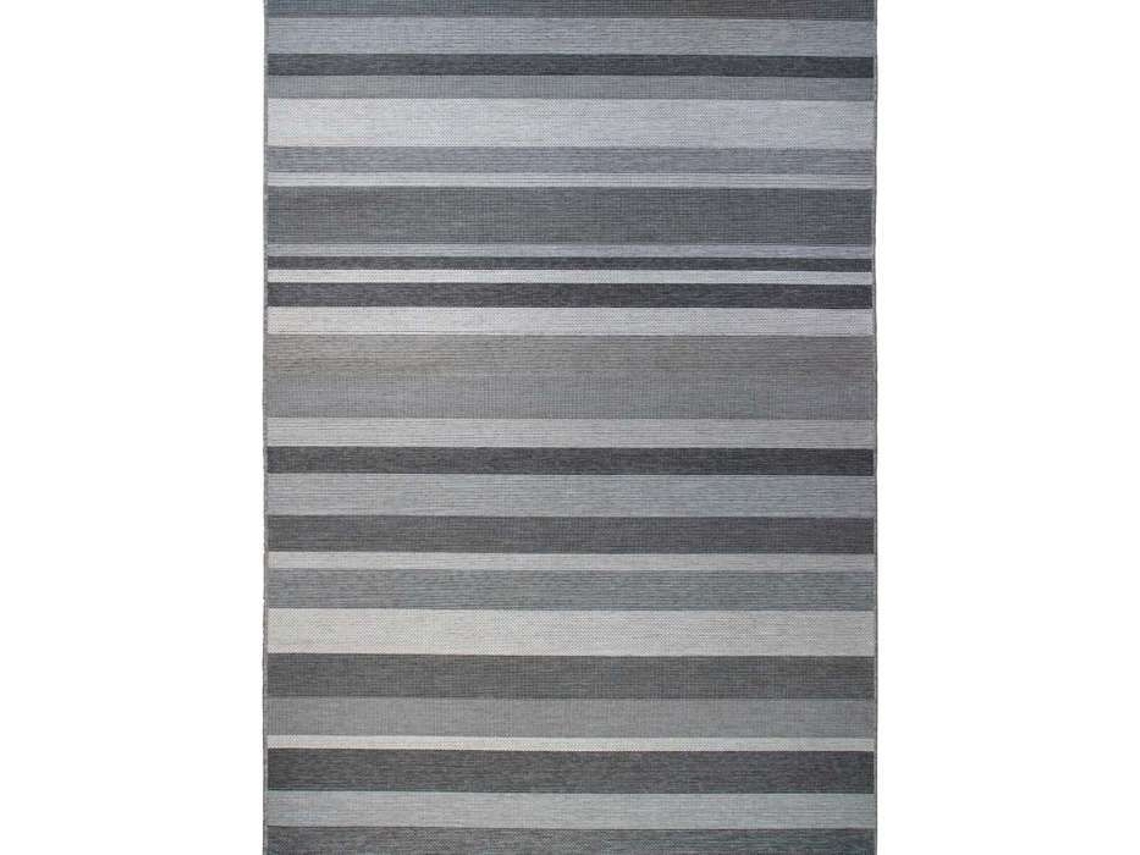 Tapete De Sala Com Padrões De Linhas Cinza 160x230