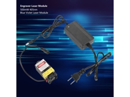 Módulo Laser Violeta-azul Fa02 De 500mw 405nm Com Adaptador Para Gravador Laser Diy