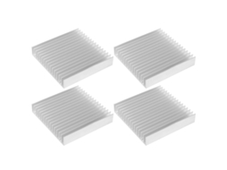 4 Peças Dissipador de Calor de Alumínio para Roteador 100x18x100mm Peças de Resfriamento
