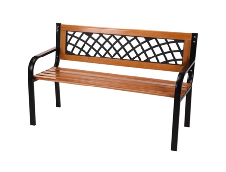 Banco madera metal 118x50 cm