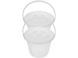 Conjunto De 2 Baldes Sanitários Médicos De Plástico Espesso, De Grande Capacidade E Leves.