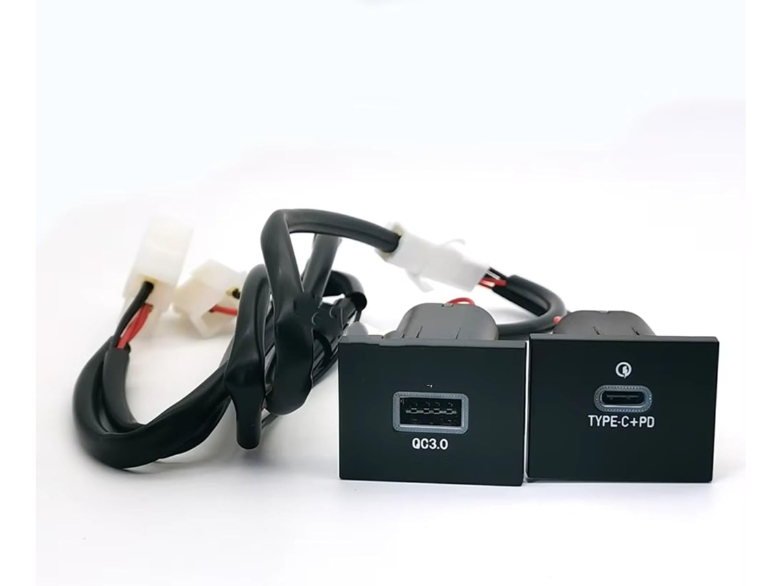 Conector De Interface Usb Aux Para Carro, Porta Usb Central, Para Focus 2 2004-2012, Conector Duplo 12v 24v, Para Qc30