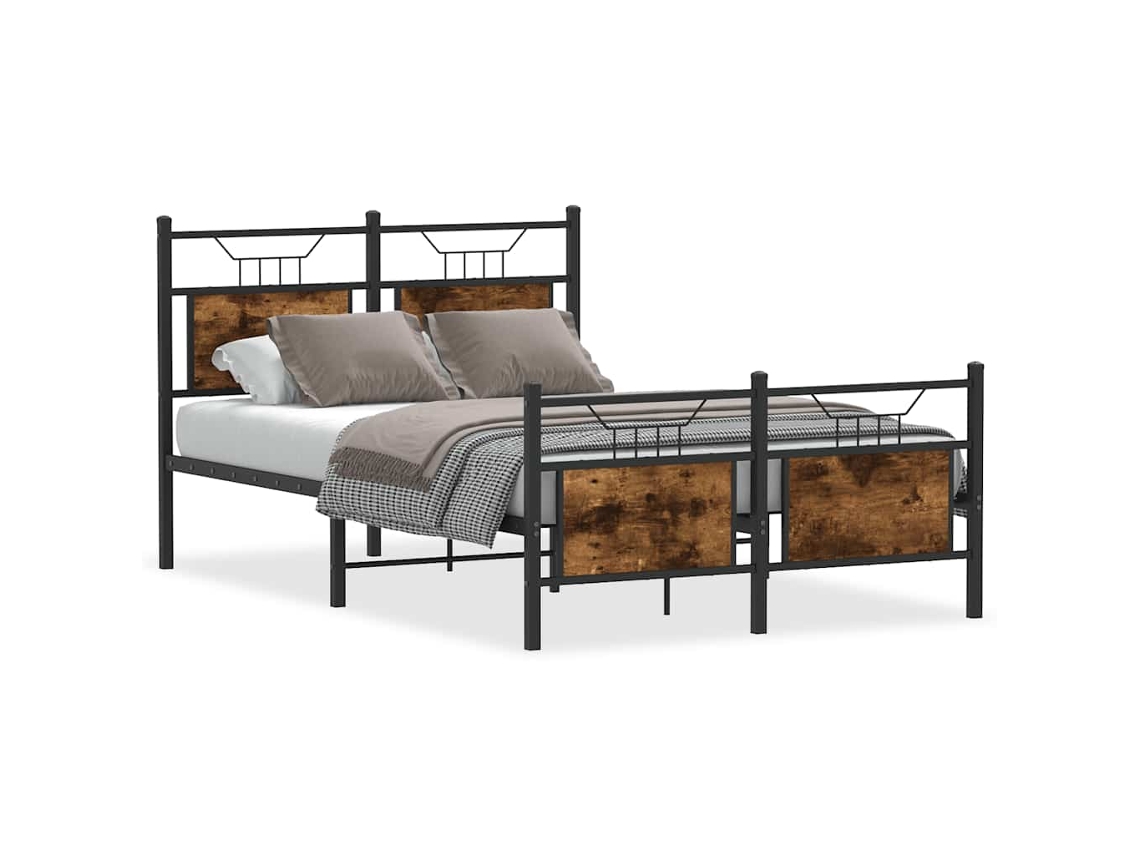 Estrutura de Cama Derivada de Madeira Carvalho Fumado MAISON EXCLUSIVE