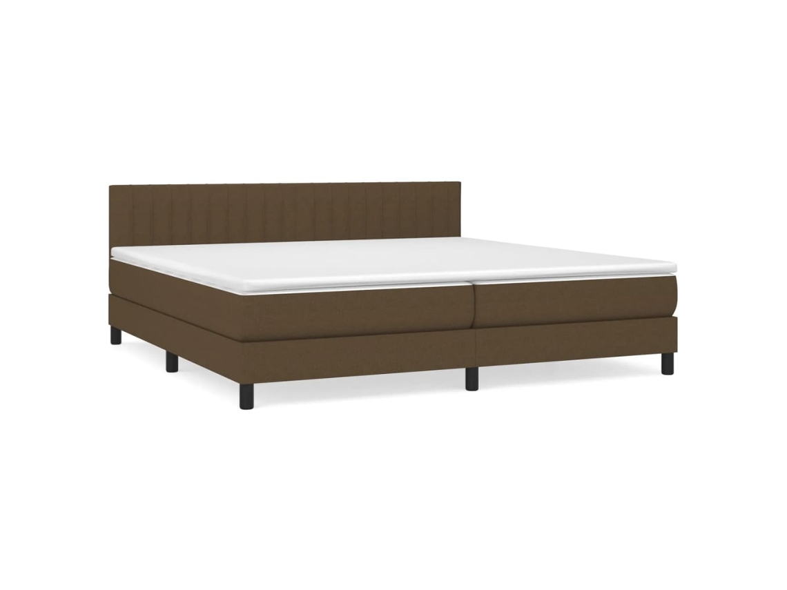Box Spring Bed, Box Spring Beds Vidaxl Marrom Tecido (200 X 200 Cm)