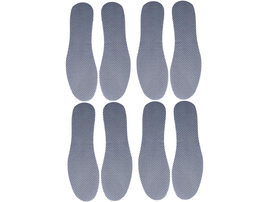 Conjunto De 4 Pares Palmilhas Esportivas Respiráveis Com Absorção Impacto E Suor Para Tênis Masculinos, Tamanhos Uk Eu