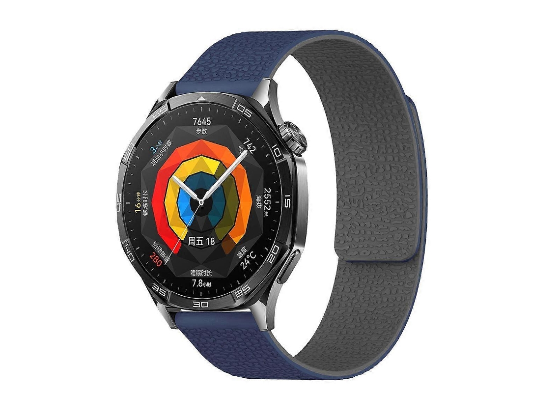 Pulseira De Relógio Em Silicone Magnético Macio Com Textura De Lichia