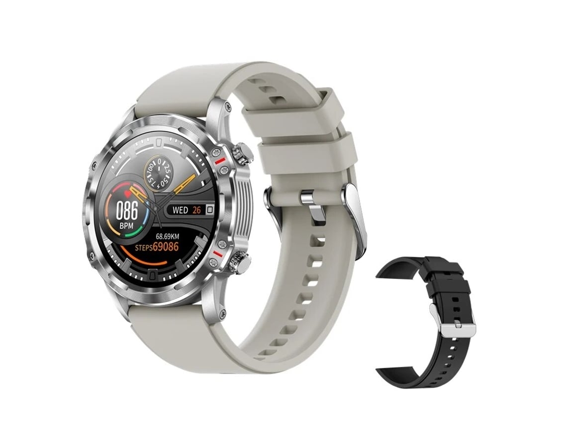 Relógio Inteligente Masculino 1.32 Polegadas Bluetooth Chamada À Prova DÁgua Rastreador de Fitness Monitor para Android Ios com Alça