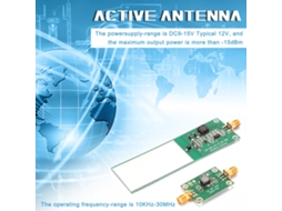 Mini whip Antena Ativa 10kHz a 30MHz S/MARCA